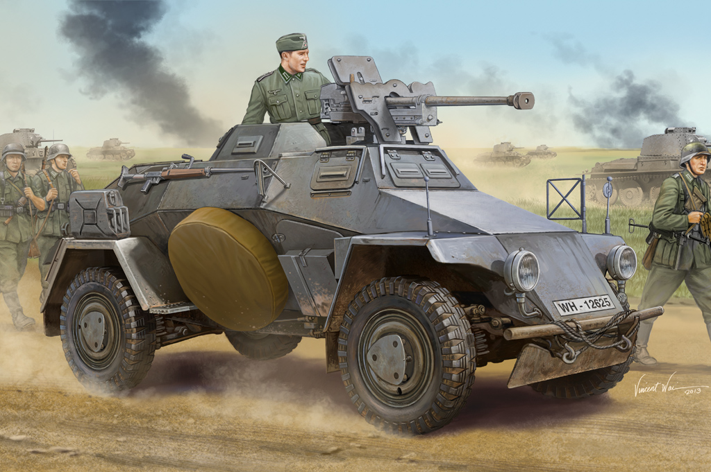 German Le.Pz.Sp.Wg (Sd.Kfz.221) Leichter Panzerspahwagen-Early   83813