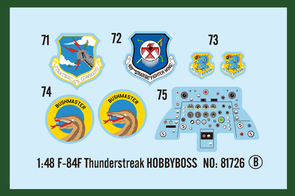 F-84F Thunderstreak 81726-1:48-HobbyBoss