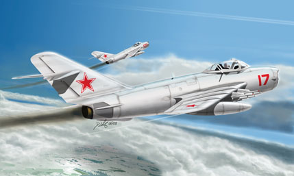 米格-17 PFU 壁画E型歼击机  80337
