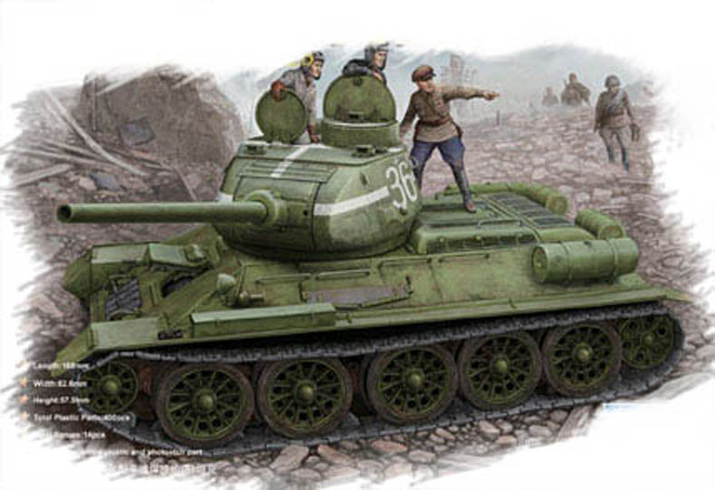 T-34/85 (Model 1944 flattened turret)Tank  84807