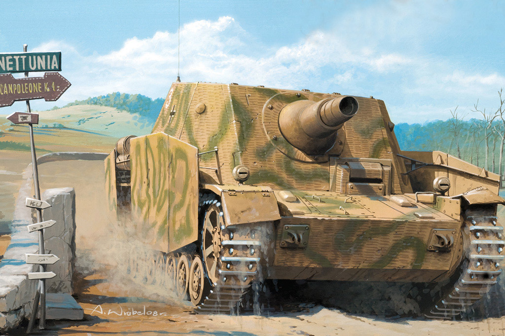 德国四号突击坦克早期型(中期生产) 80135-1/35系列-HobbyBoss模型