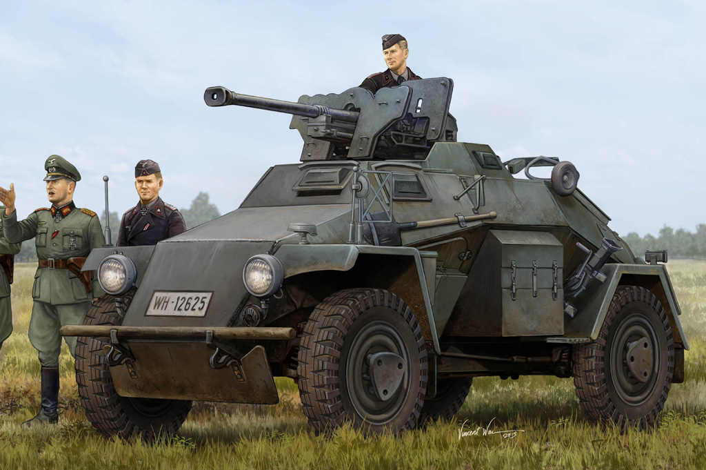德国Le.Pz.Sp.Wg(Sd.Kfz.221)装甲车-后期型 83814
