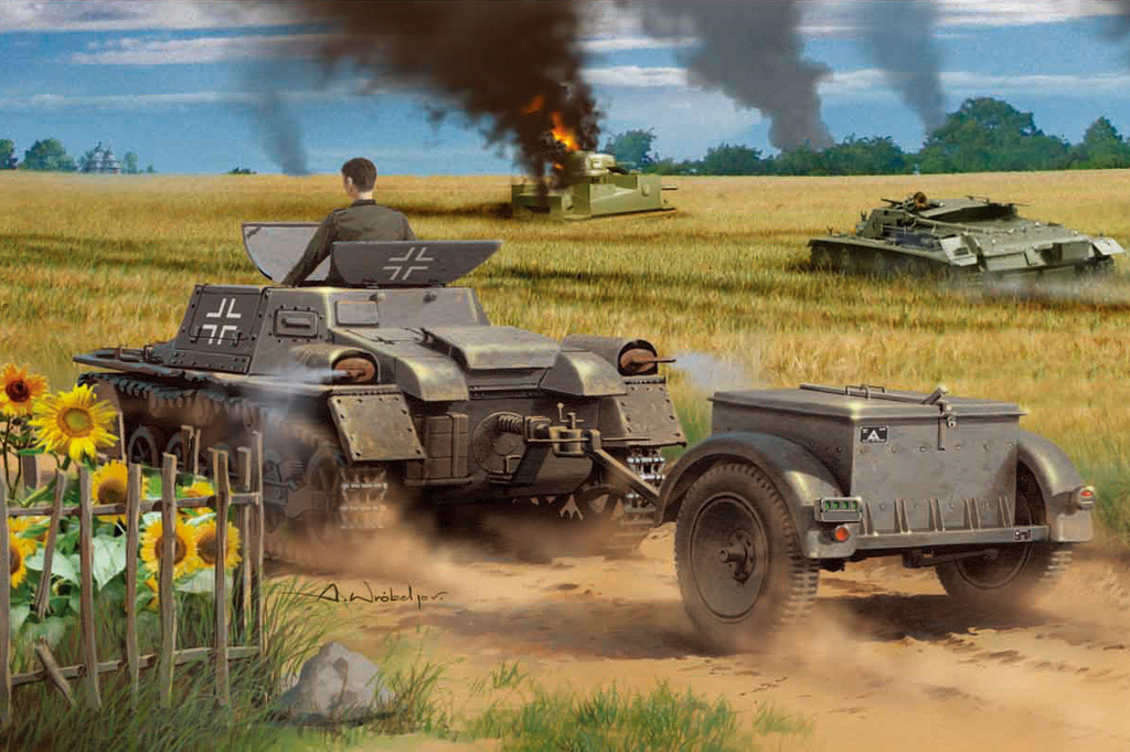 Munitionsschlepper auf Panzerkampfwagen I Ausf A with Ammo Trailer 80146