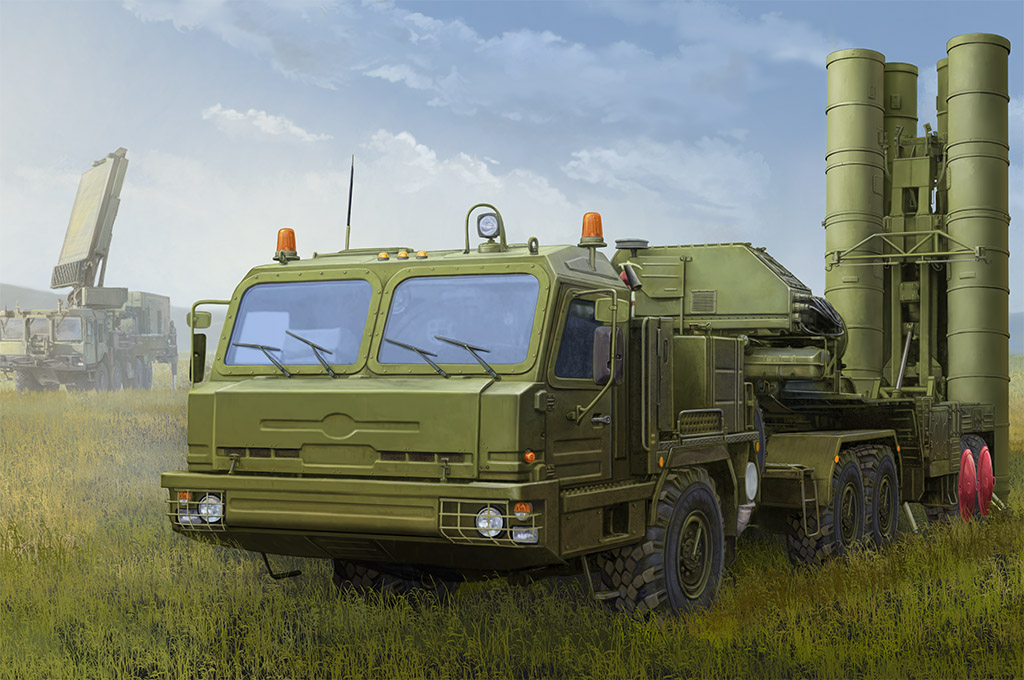 俄罗斯BAZ-64022牵引5P85TE2发射车S-400 85517