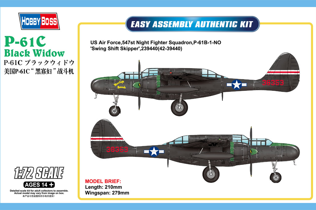 美国P-61C“黑寡妇”战斗机 87263