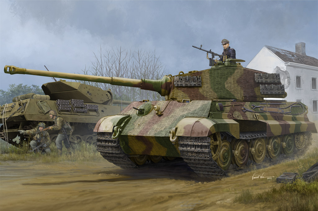 德国虎王重型坦克-亨舍尔炮塔44年生产型(带防磁装甲) 84531