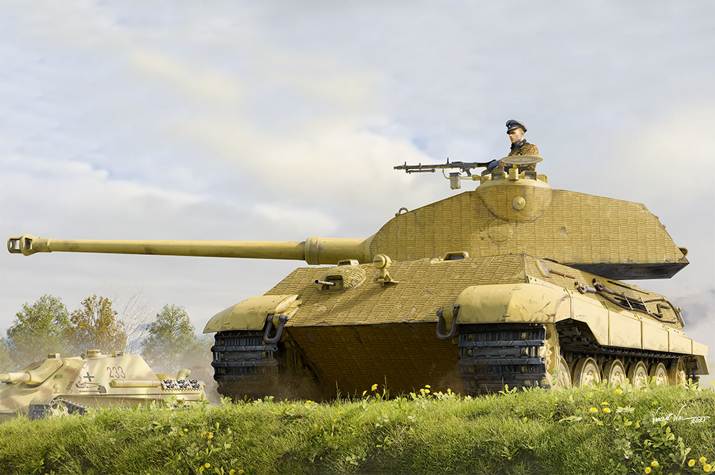 德国虎王重型坦克-保时捷炮塔早期生产型280009号车 84558