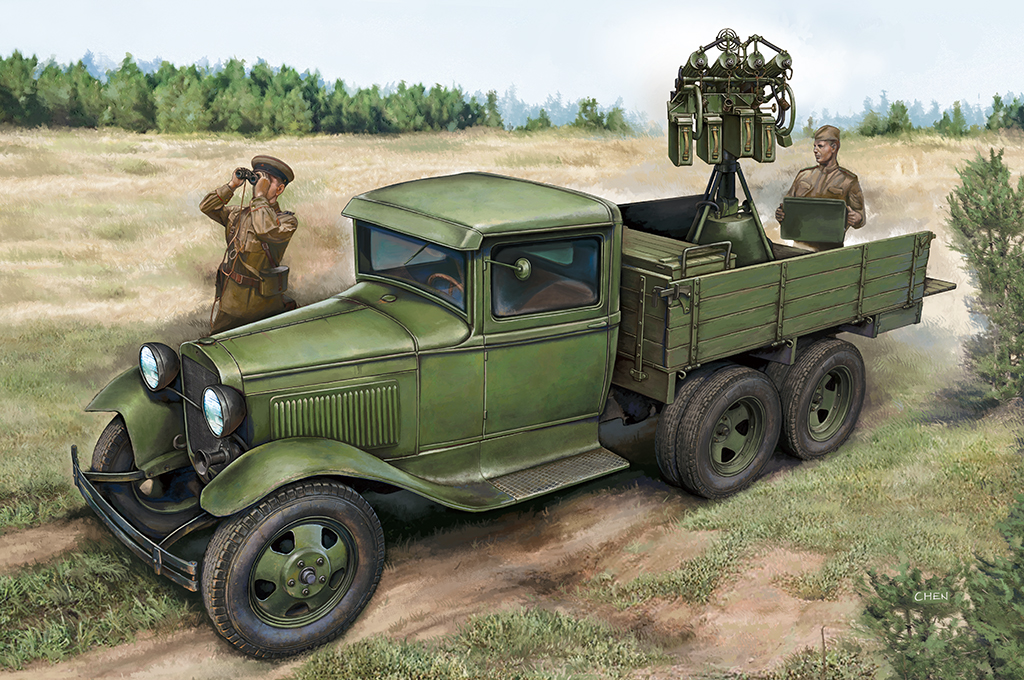 苏联GAZ-AAA卡车带马克泌重机枪 84571