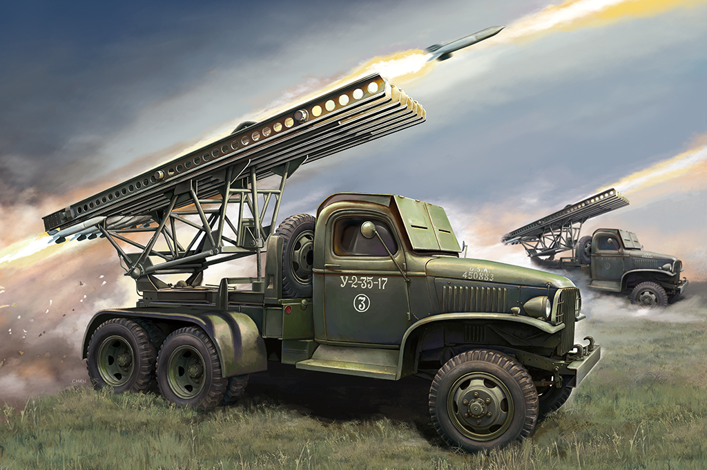 苏联GAZ-AAA卡车带喀秋莎BM13/16火箭炮 84572
